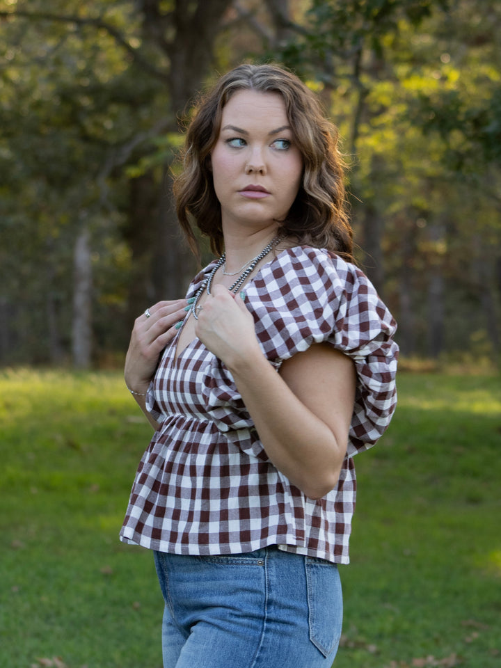 Maisie Gingham Top