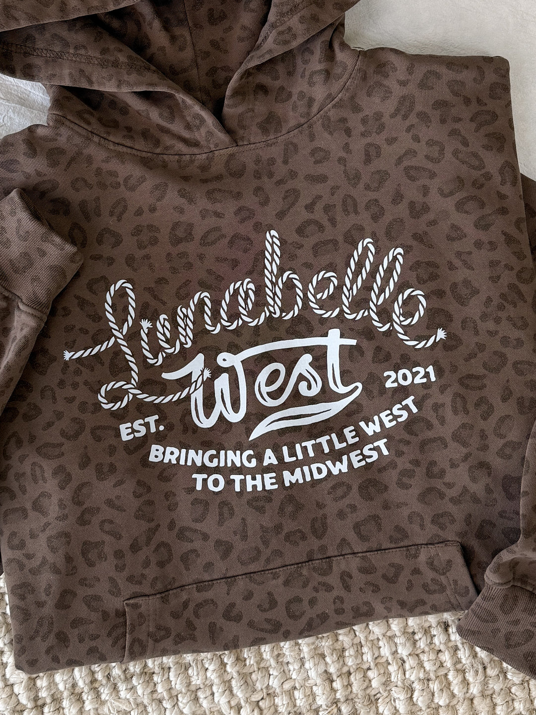 LW Logo Leopard Hoodie