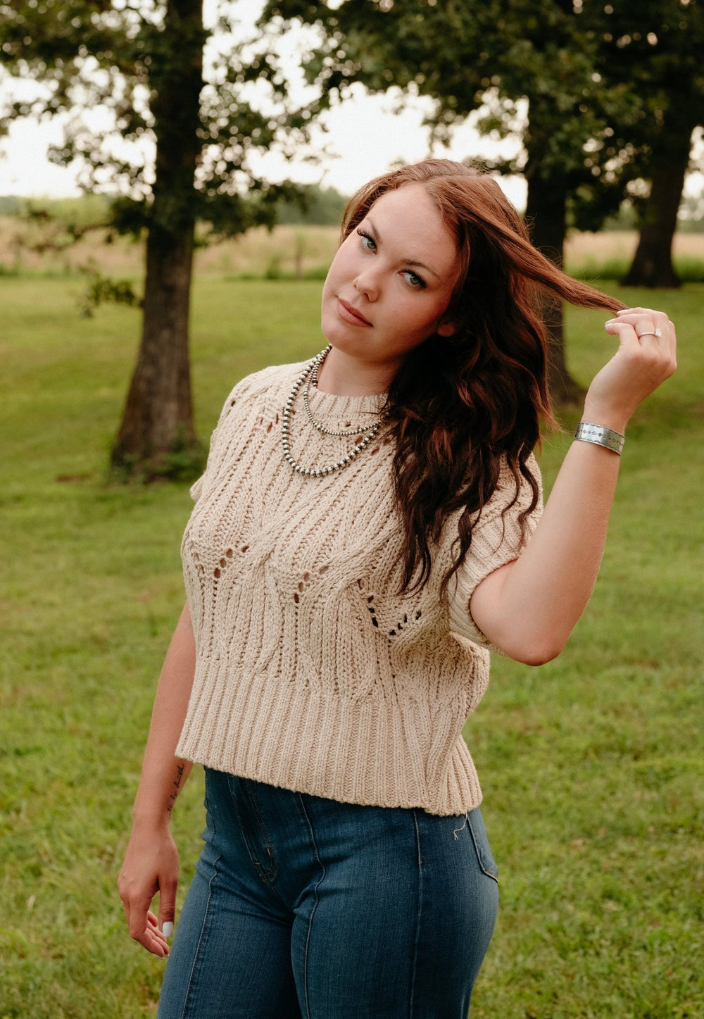 Tipton Crochet Sweater - Lunabelle West