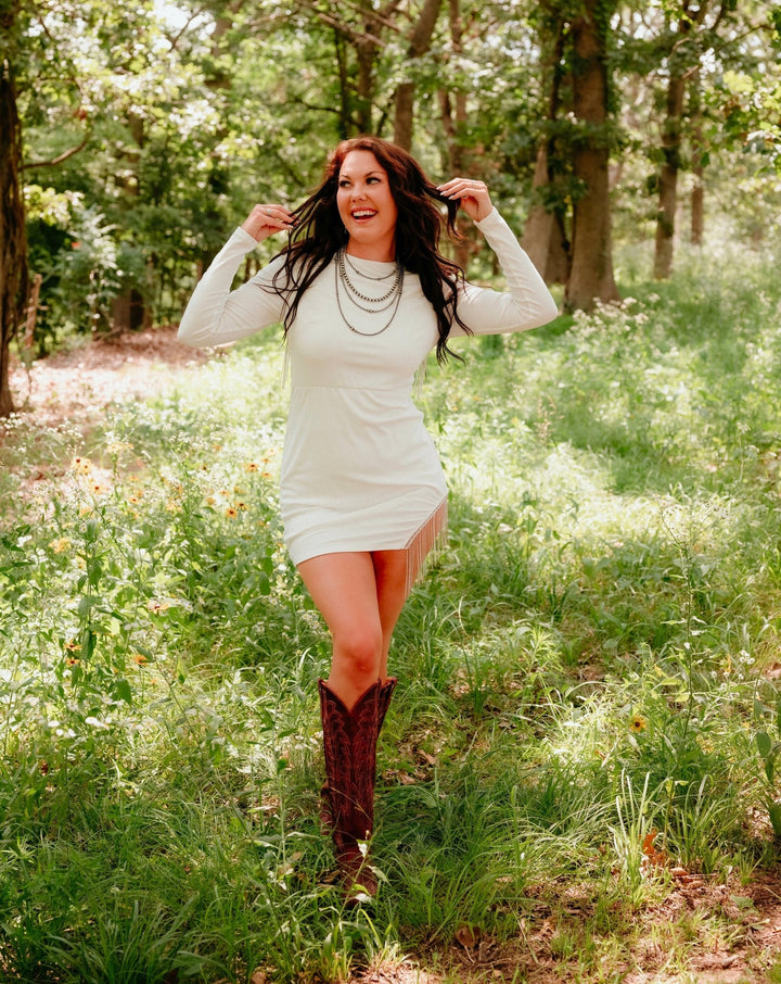 Derby Rhinestone Fringe Dress - Lunabelle West