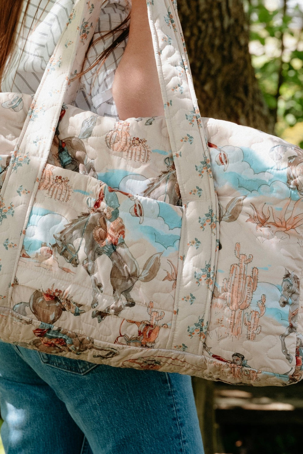 Laramie Quilted Duffel Bag - Lunabelle West