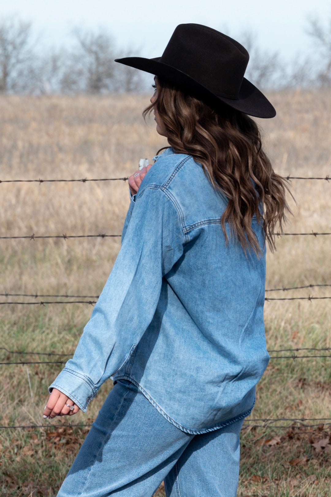 Harper Denim Button Down