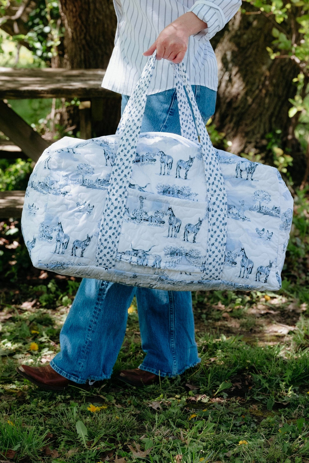 San Antonio Quilted Duffel Bag - Lunabelle West