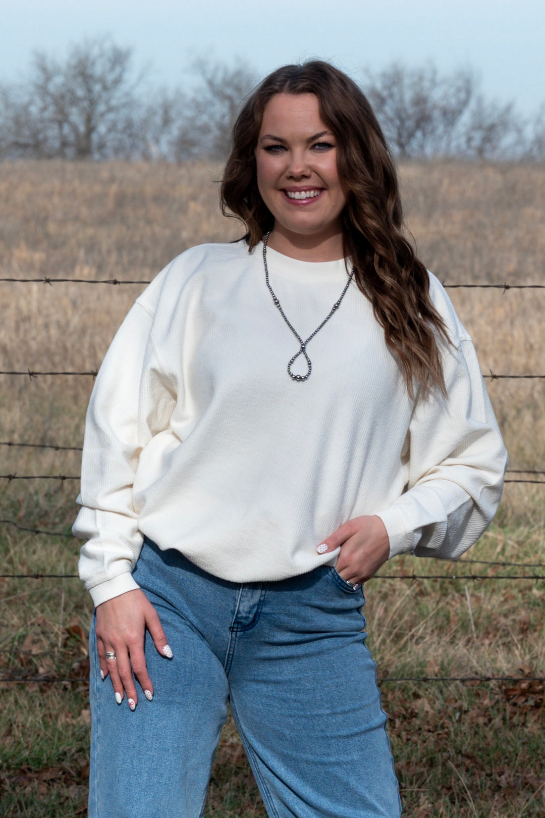 Colter Corded Crewneck