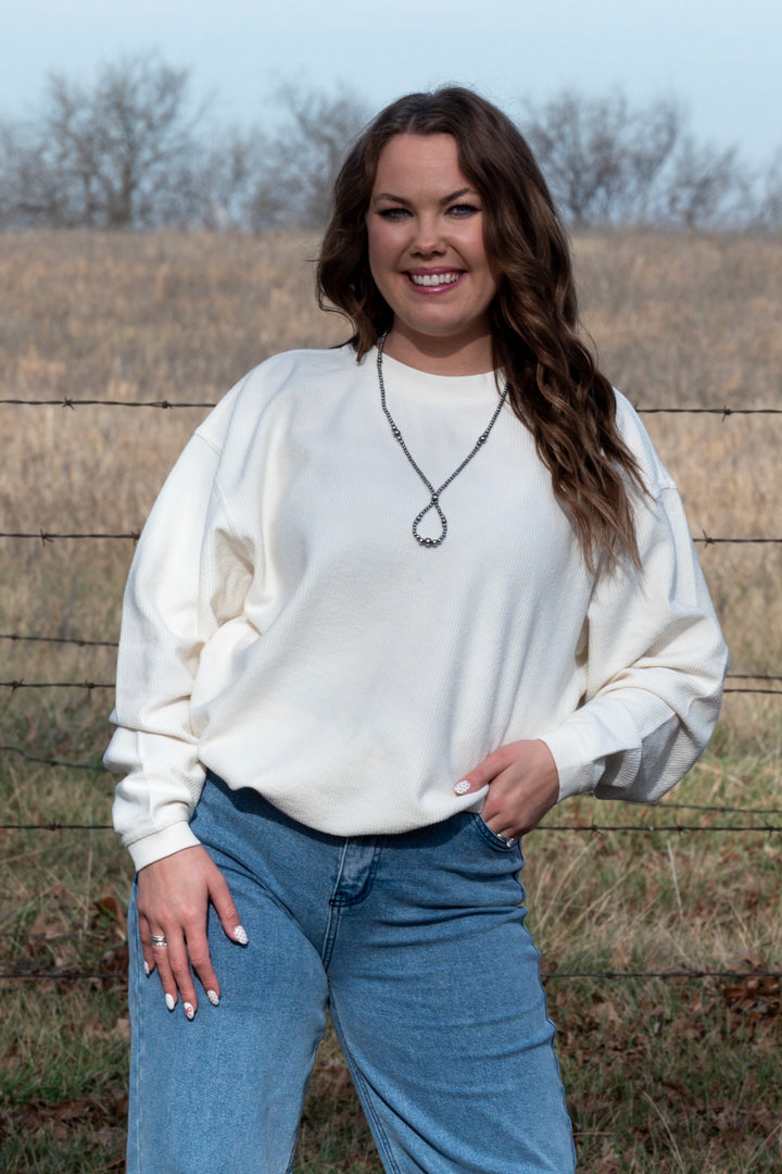 Colter Corded Crewneck