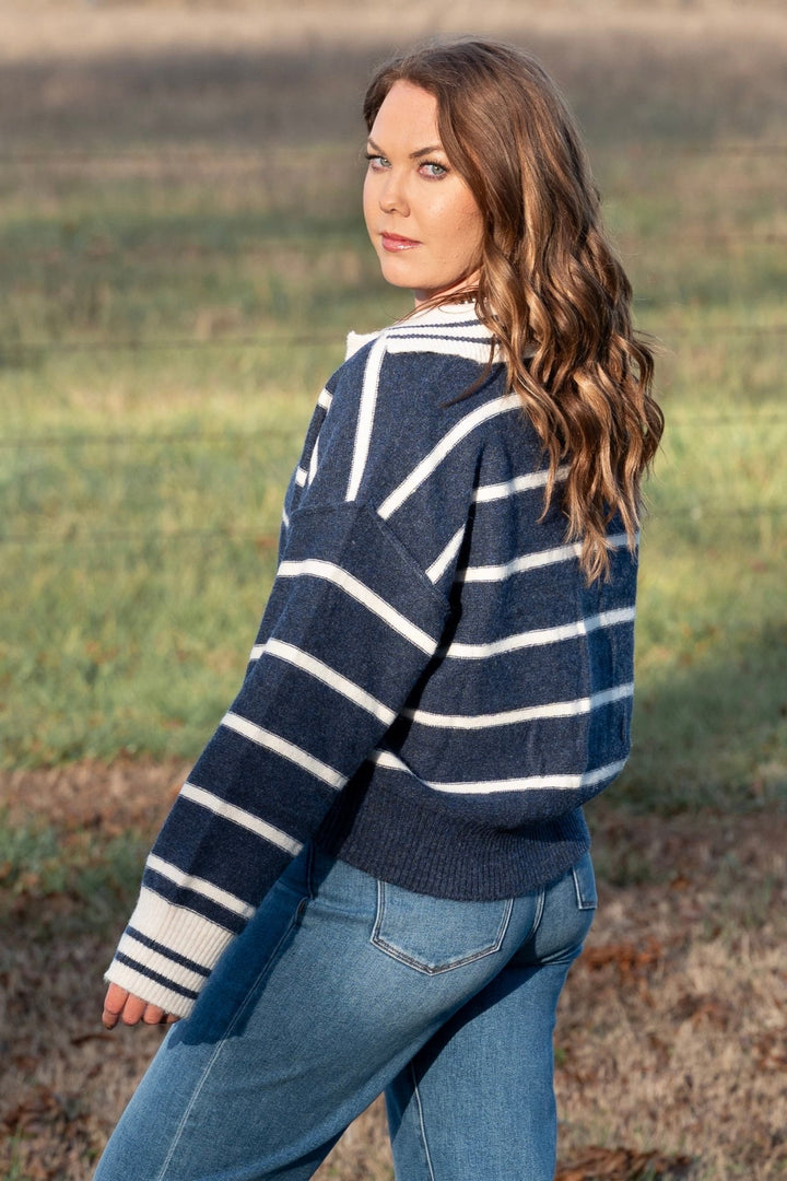 Carter Collared Sweater - Lunabelle West