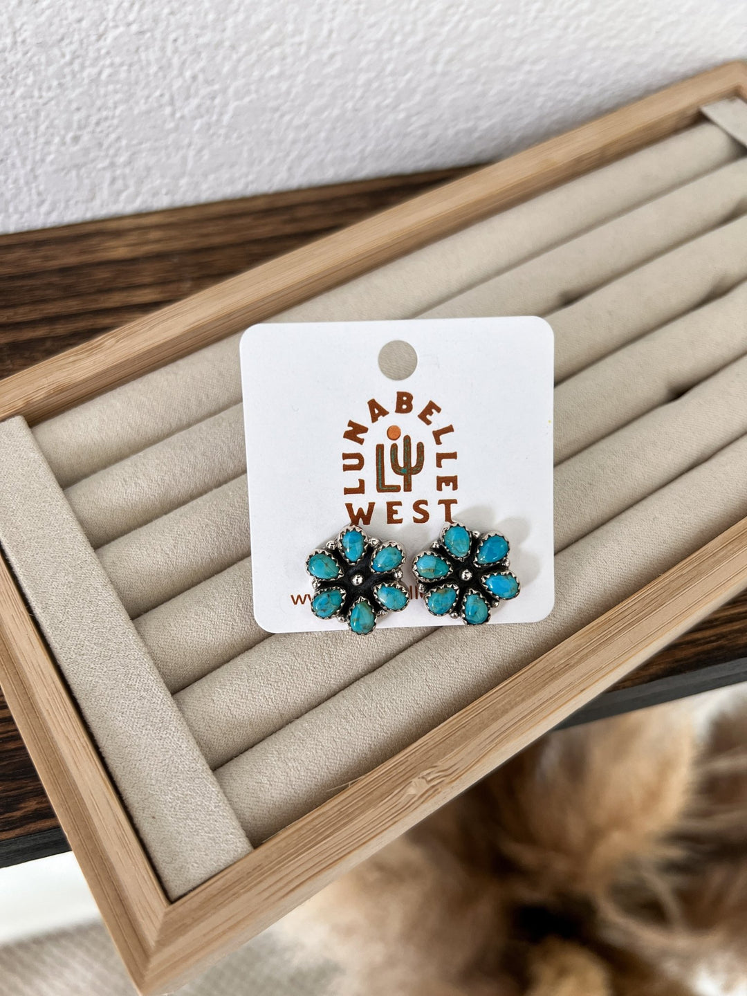 Sandusky Turquoise Earrings - Lunabelle West