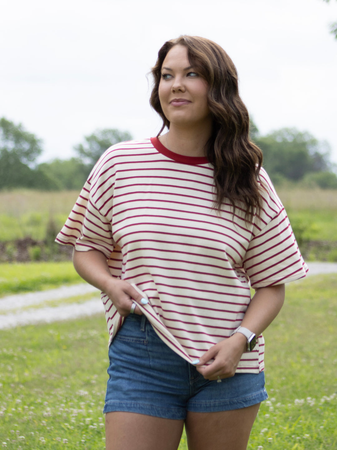 Banner Striped Tee