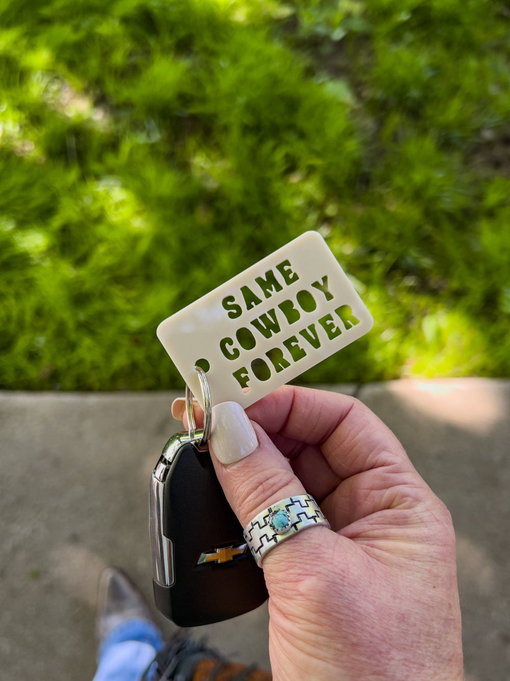 Same Cowboy Forever Keychain - Lunabelle West