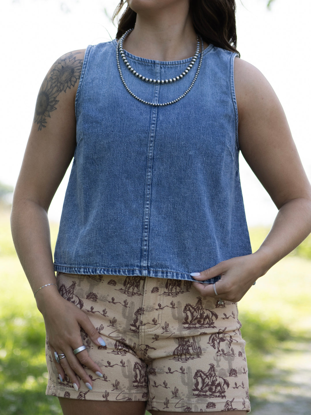 Ginny Denim Top