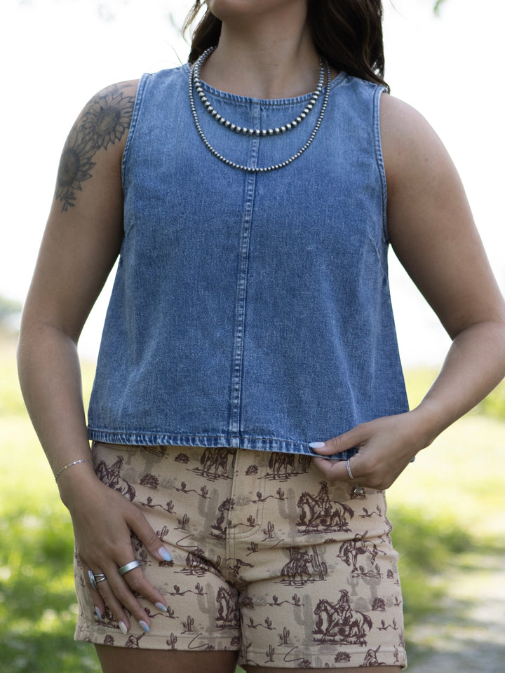 Ginny Denim Top
