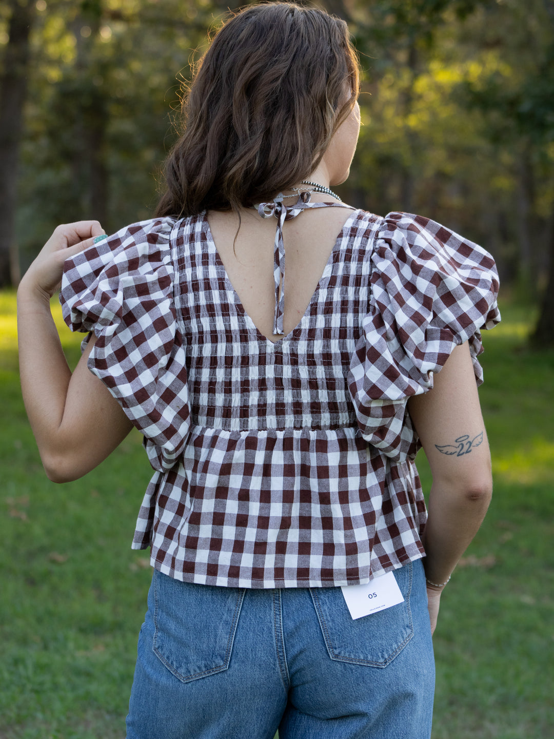 Maisie Gingham Top