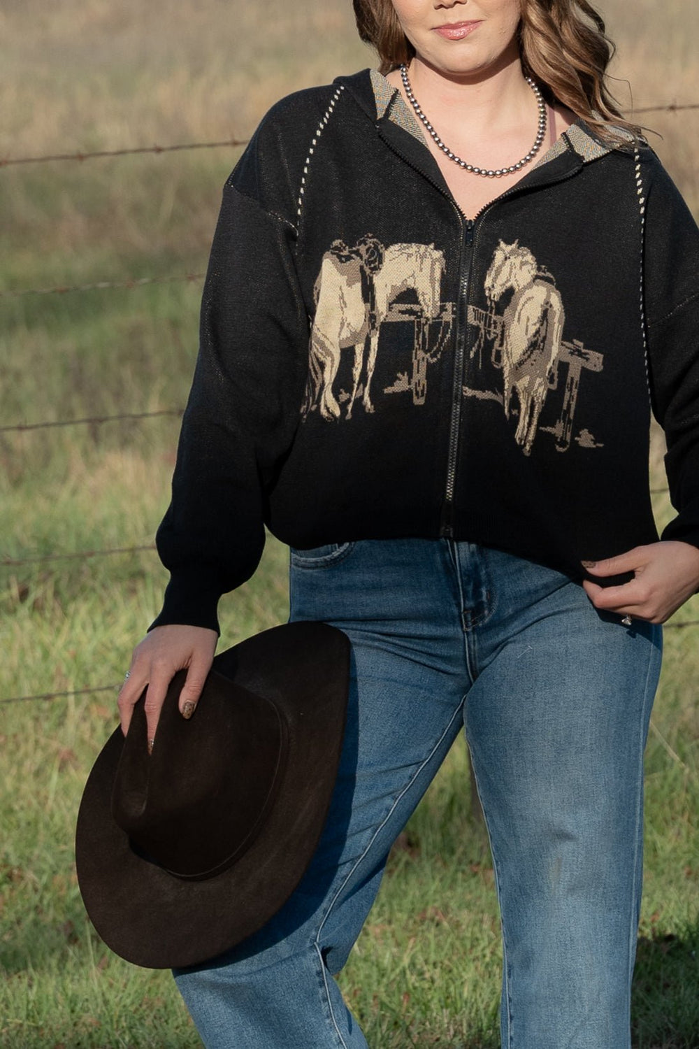 Jackson Knit Hoodie - Lunabelle West