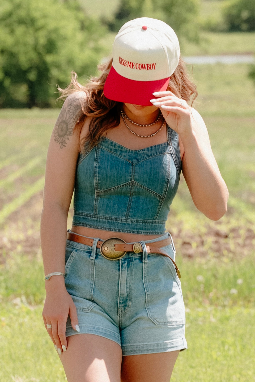 Olsen Denim Top - Lunabelle West