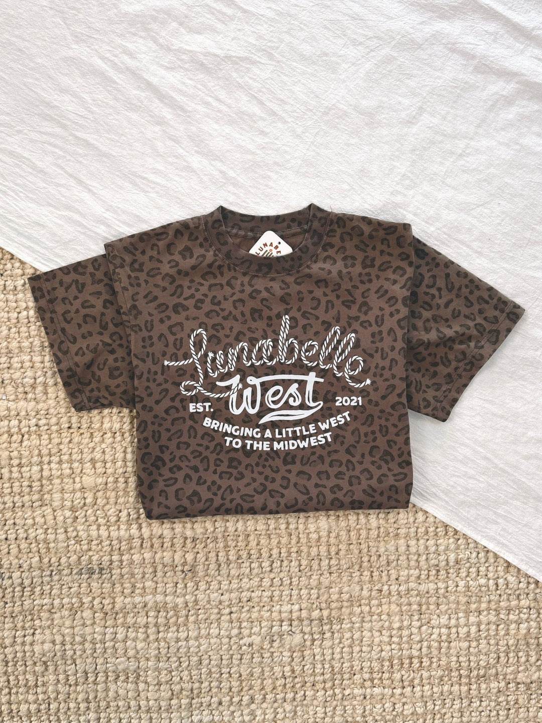 LW Logo Leopard Tee - Lunabelle West