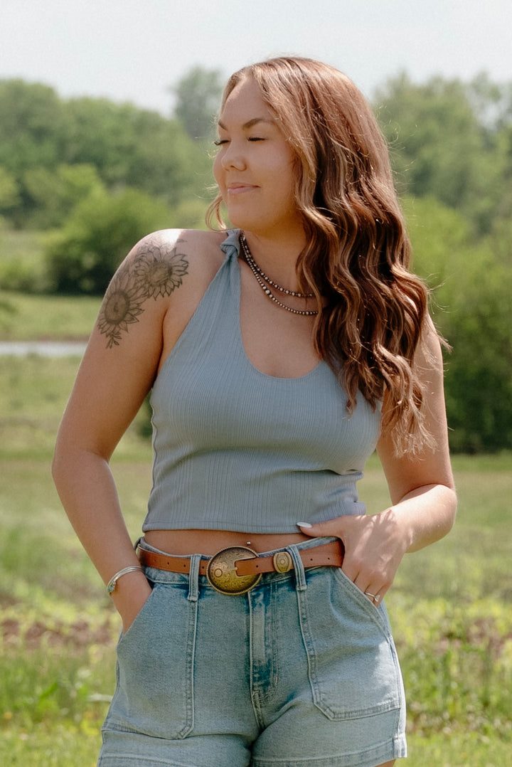 Vera Cross Back Tank - Lunabelle West