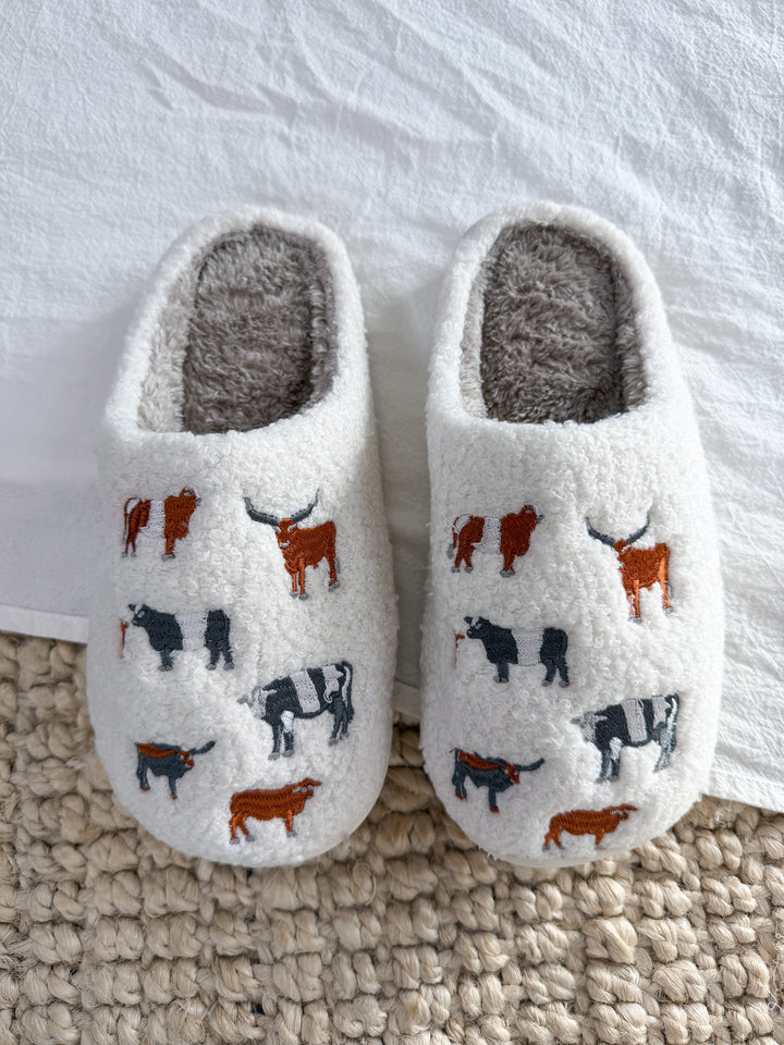 Cattle Country Slippers