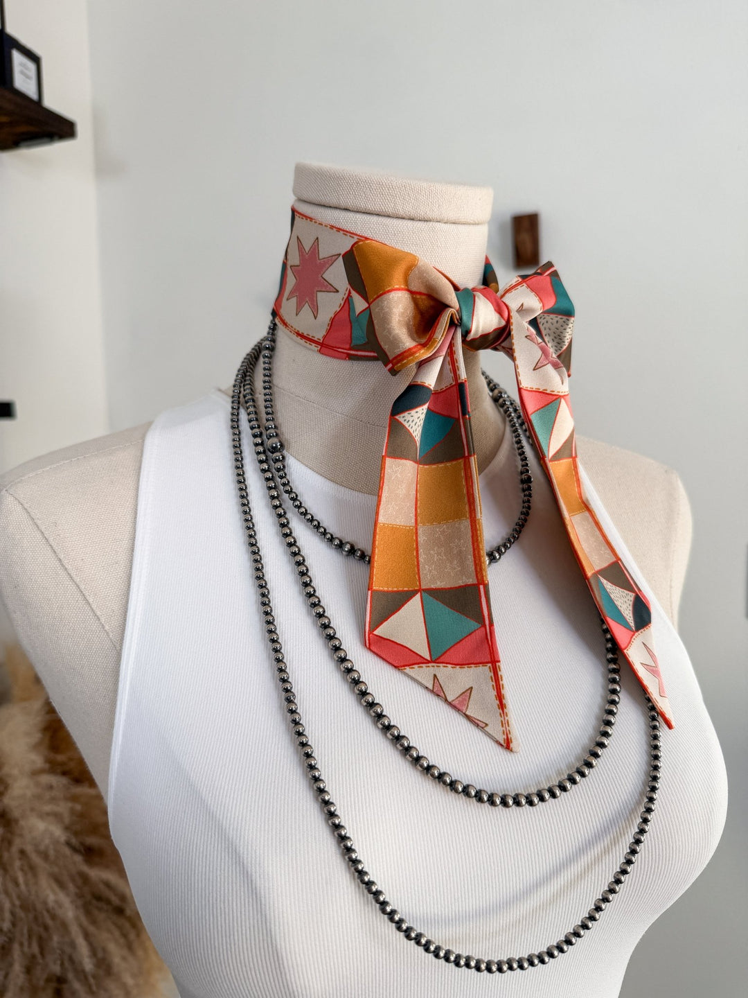 Vintage Patchwork Twilly - Lunabelle West