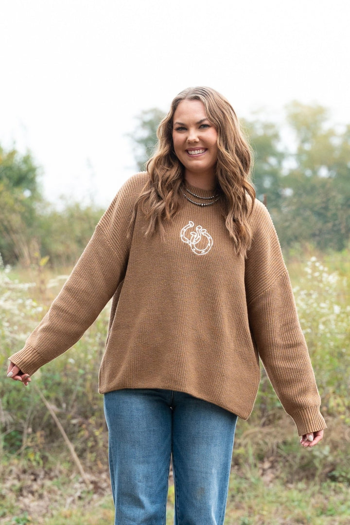 Hayes Horseshoe Sweater - Lunabelle West
