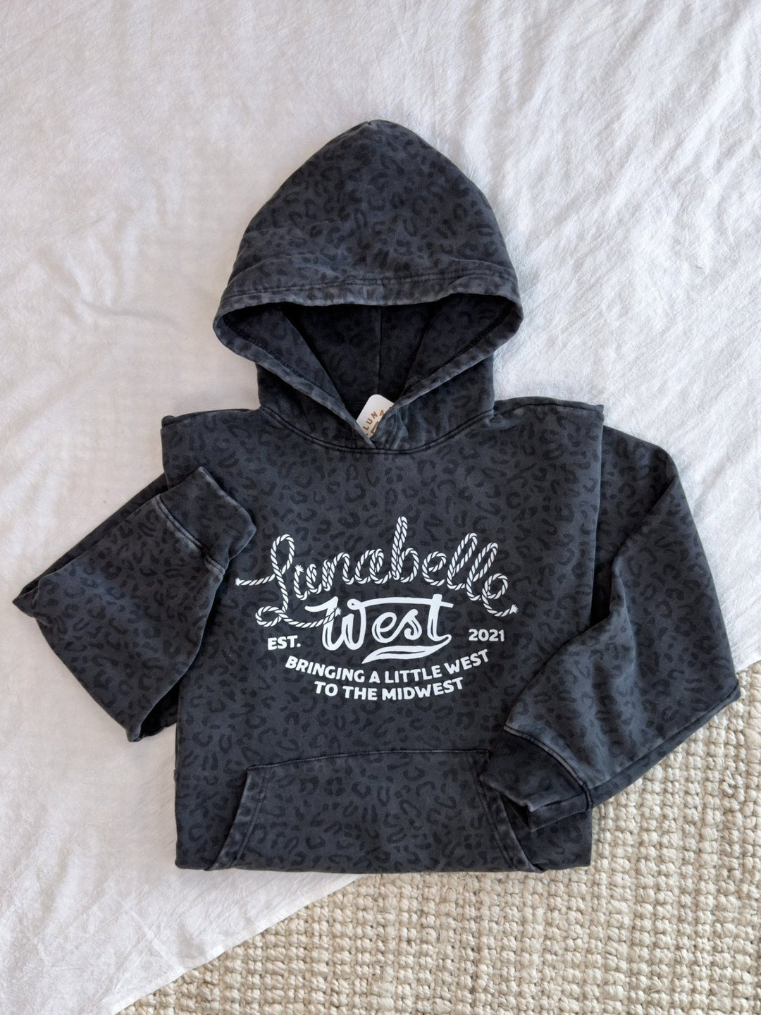 LW Logo Leopard Hoodie - Lunabelle West