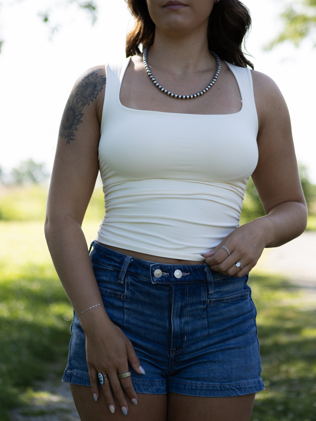 Remy Shirred Tank