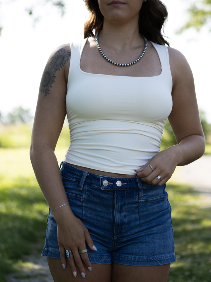 Remy Shirred Tank
