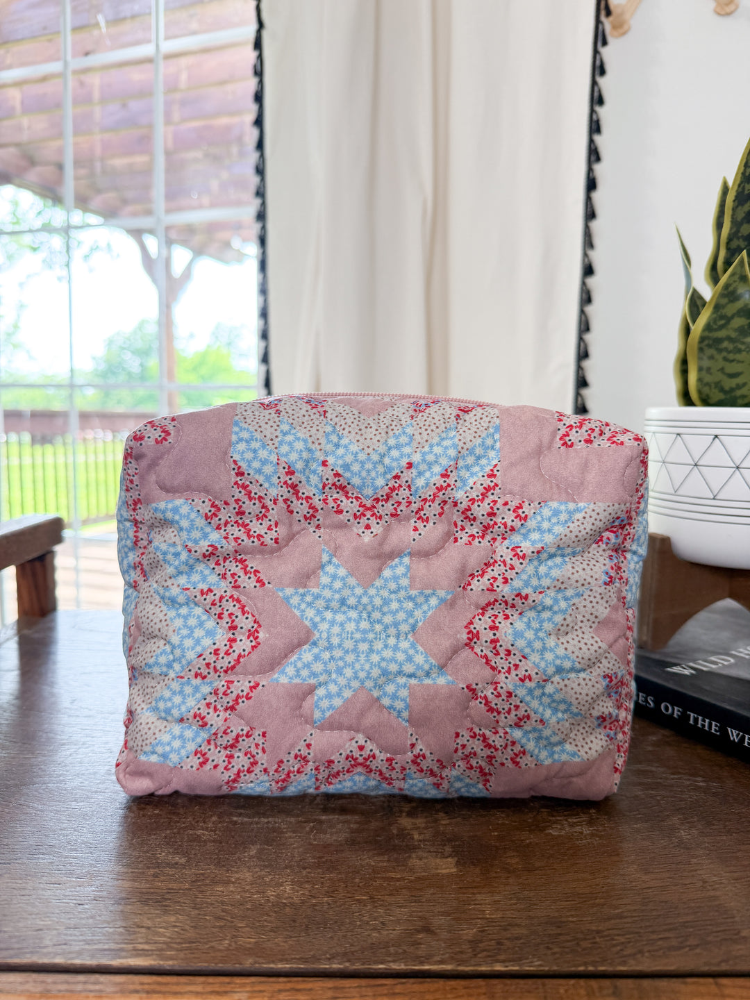Adeline Quilted Makeup Bag