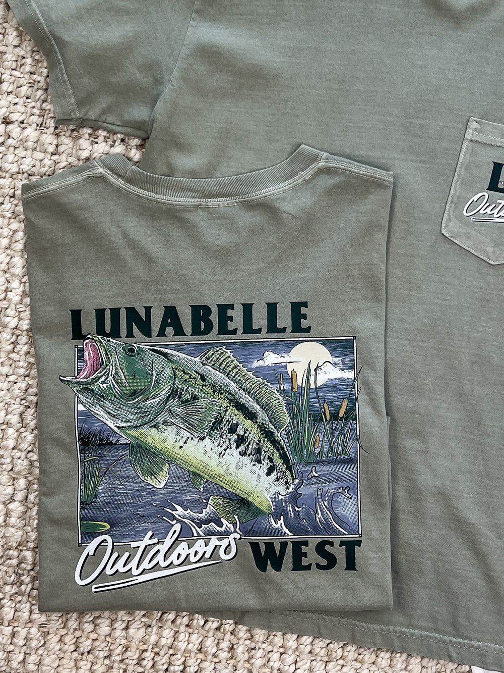 Big Bass Pocket Tee - Lunabelle West