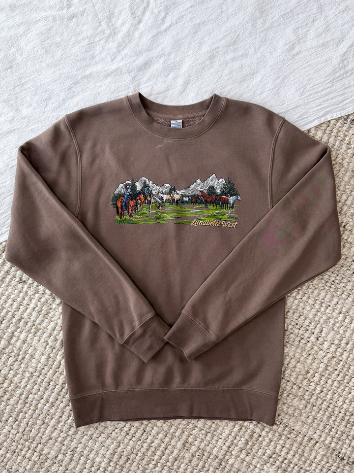 Cowboy Valley Crewneck
