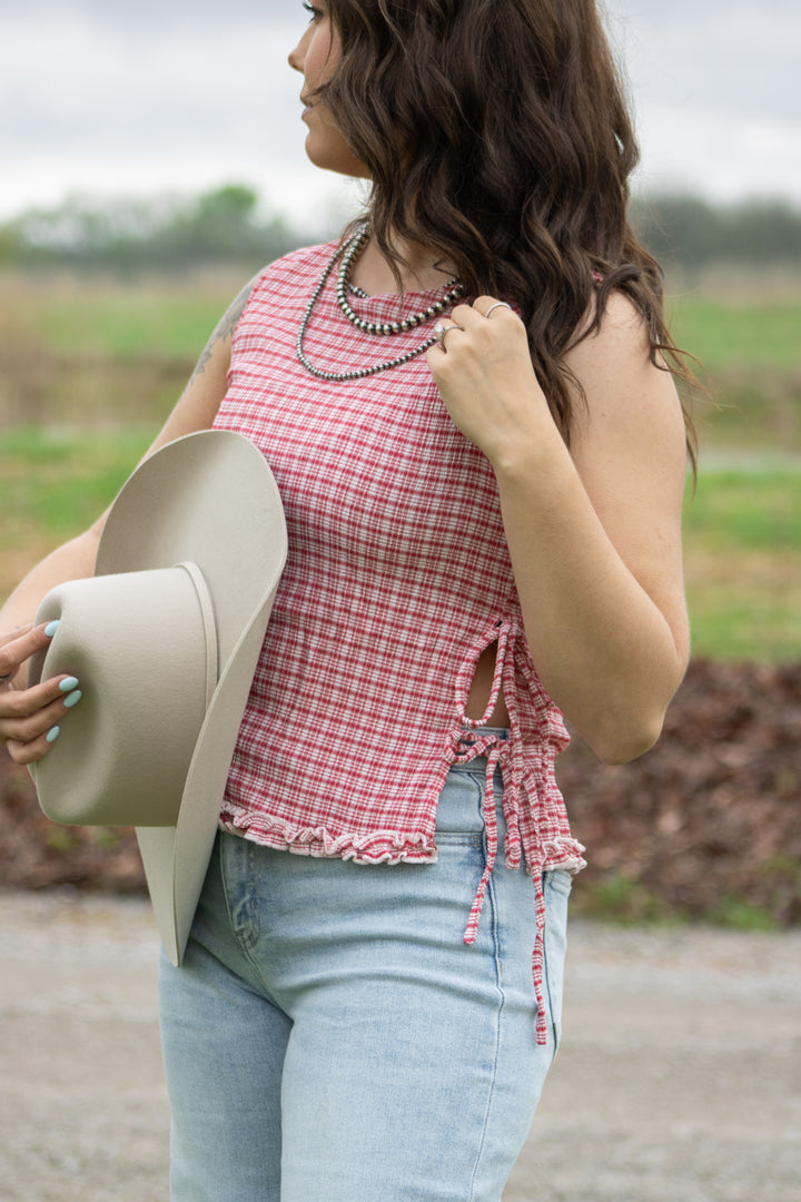 Margot Checkered Top