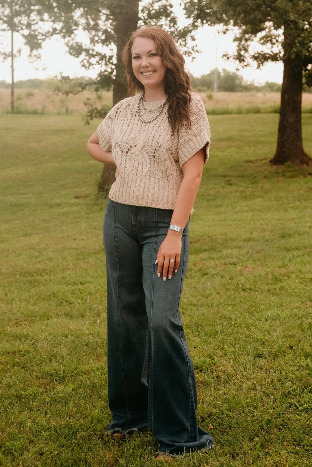 Tipton Crochet Sweater - Lunabelle West