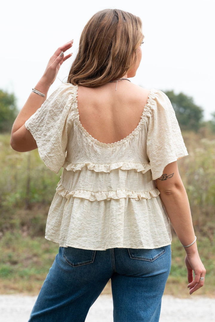 Laurel Ruffle Top - Lunabelle West