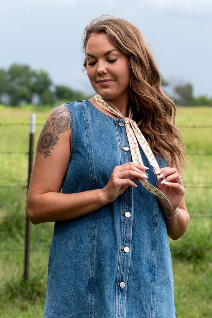 Sadie Denim Dress - Lunabelle West
