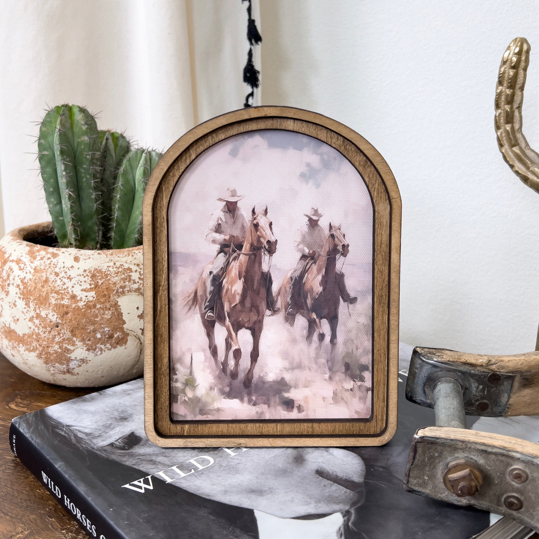 Cowboys Framed Art - Lunabelle West