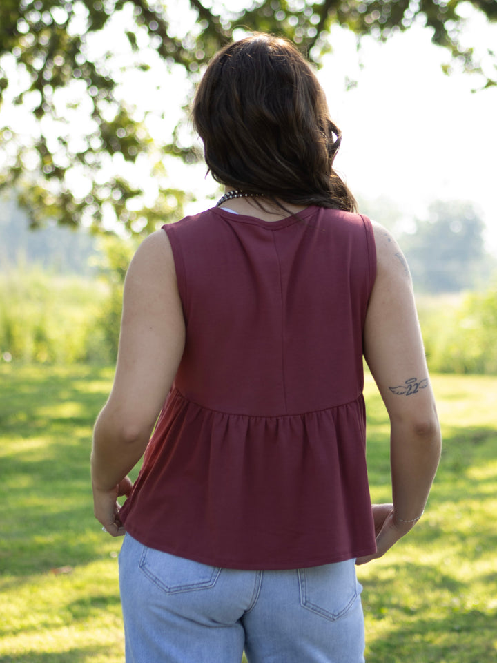 Berry Jersey Top