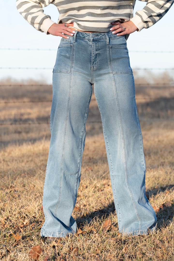Delaney Wide Leg Jeans