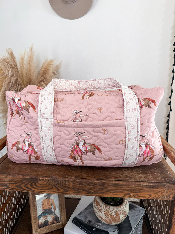 Calico Quilted Duffle Bag
