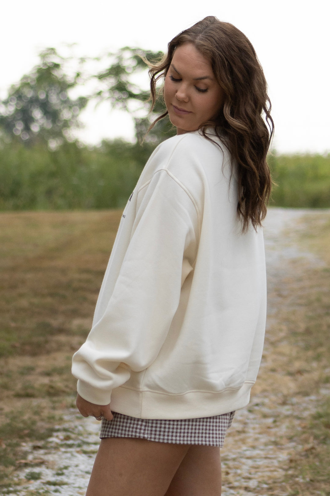 Duck Logo Mockneck Ivory