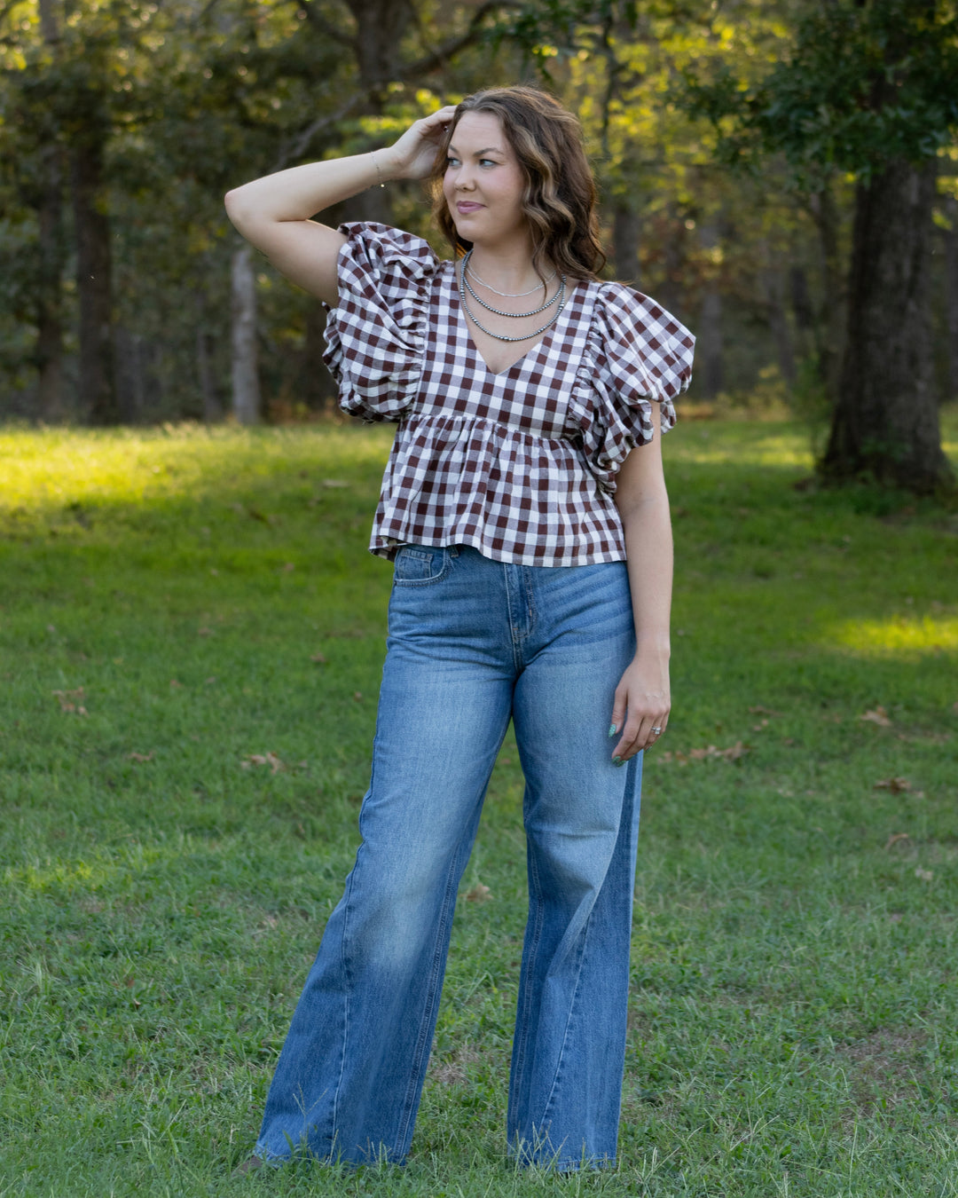 Maisie Gingham Top