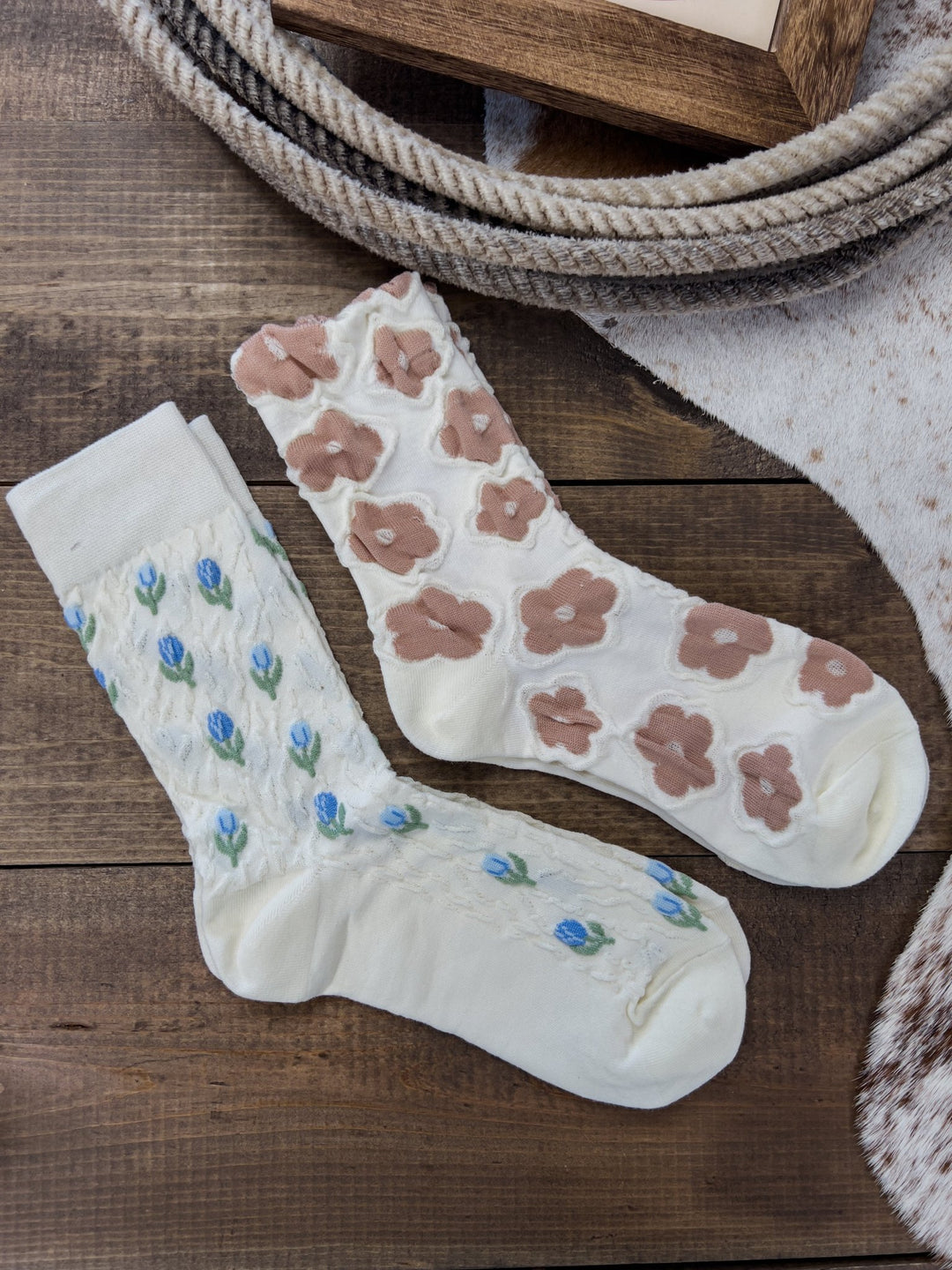 Floral Socks - Lunabelle West