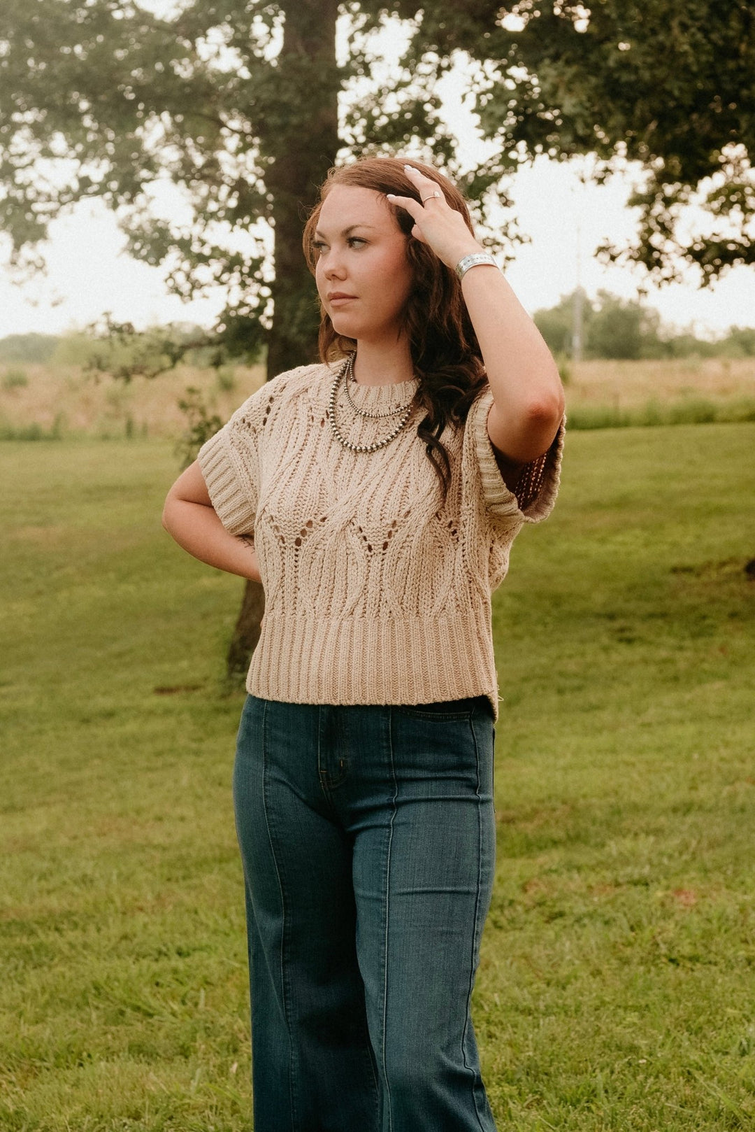Tipton Crochet Sweater - Lunabelle West