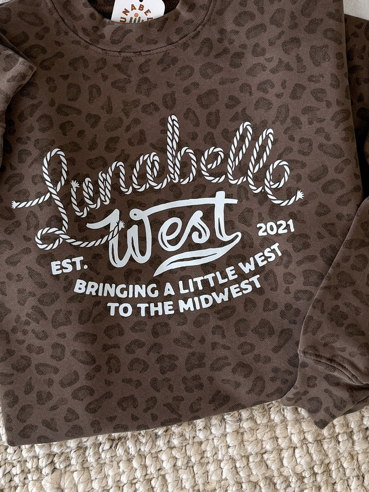 LW Logo Leopard Crewneck