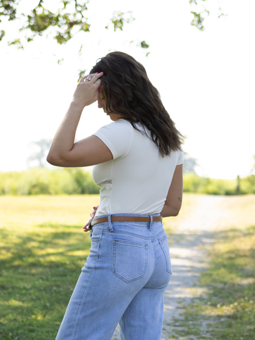 Sunnie Lace Trim Top