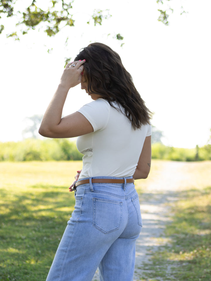 Sunnie Lace Trim Top