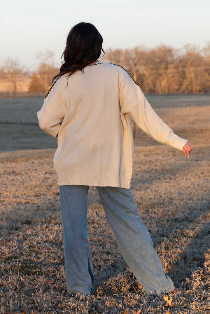 Darcy Stitch Detail Cardigan