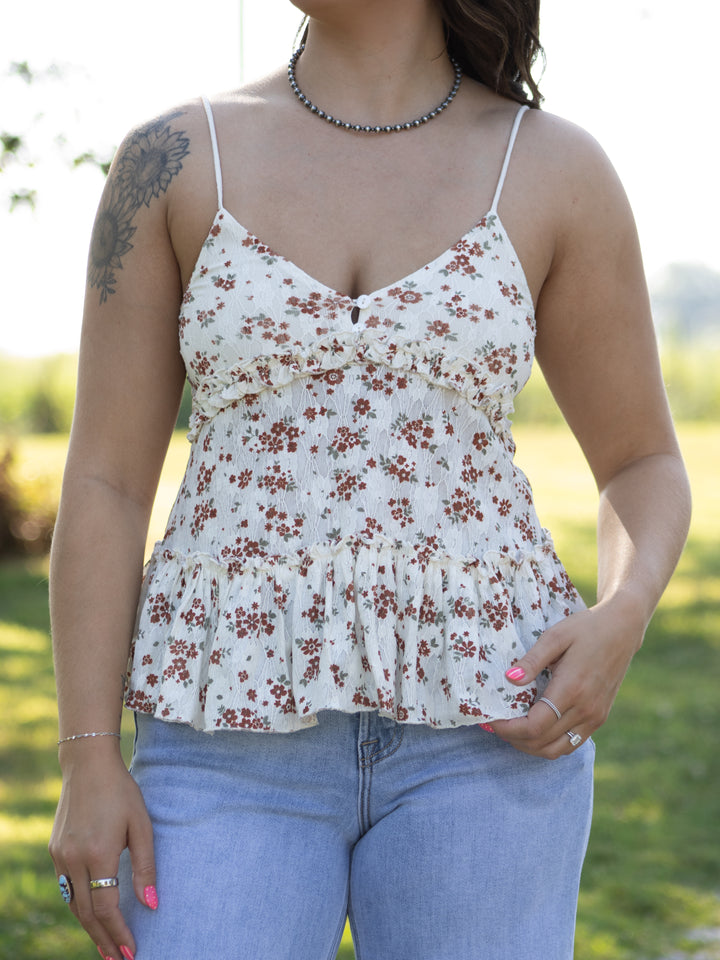 Clover Floral Tank
