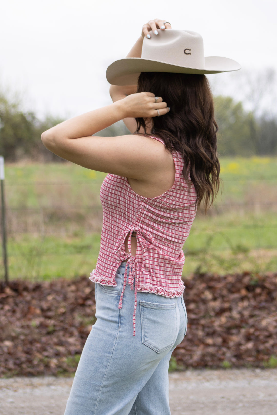 Margot Checkered Top