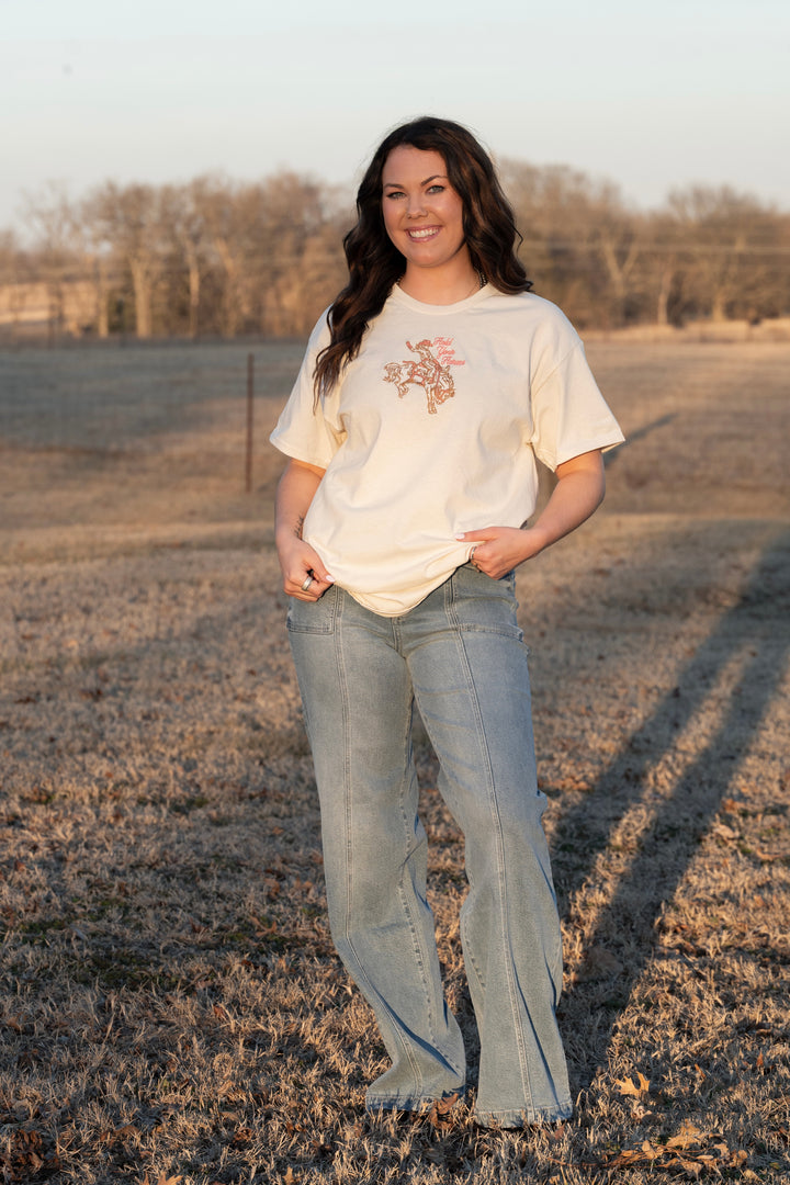 Hold Your Horses Embroidered Tee