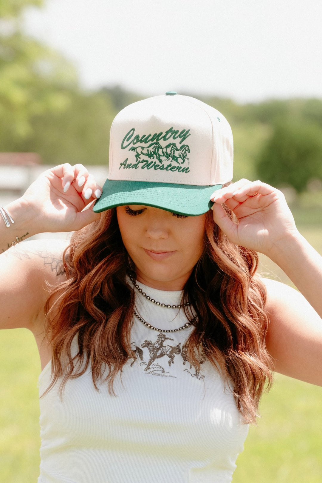 Country and Western Trucker Hat - Lunabelle West