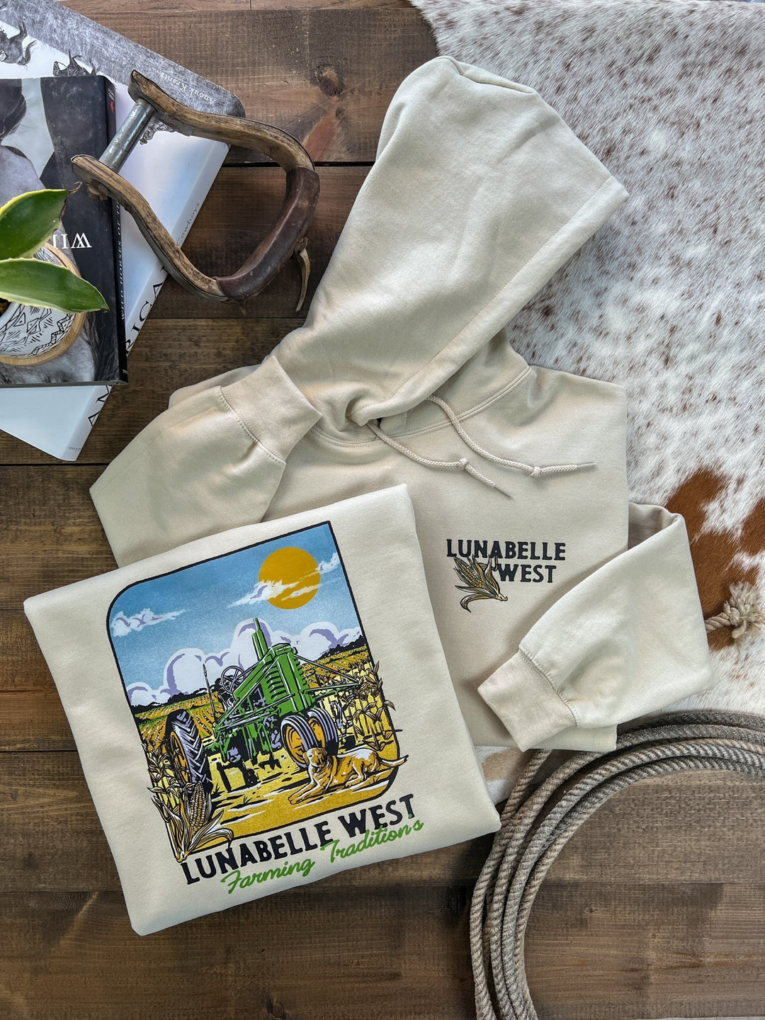 Farm Traditions Tractor Hoodie - Lunabelle West